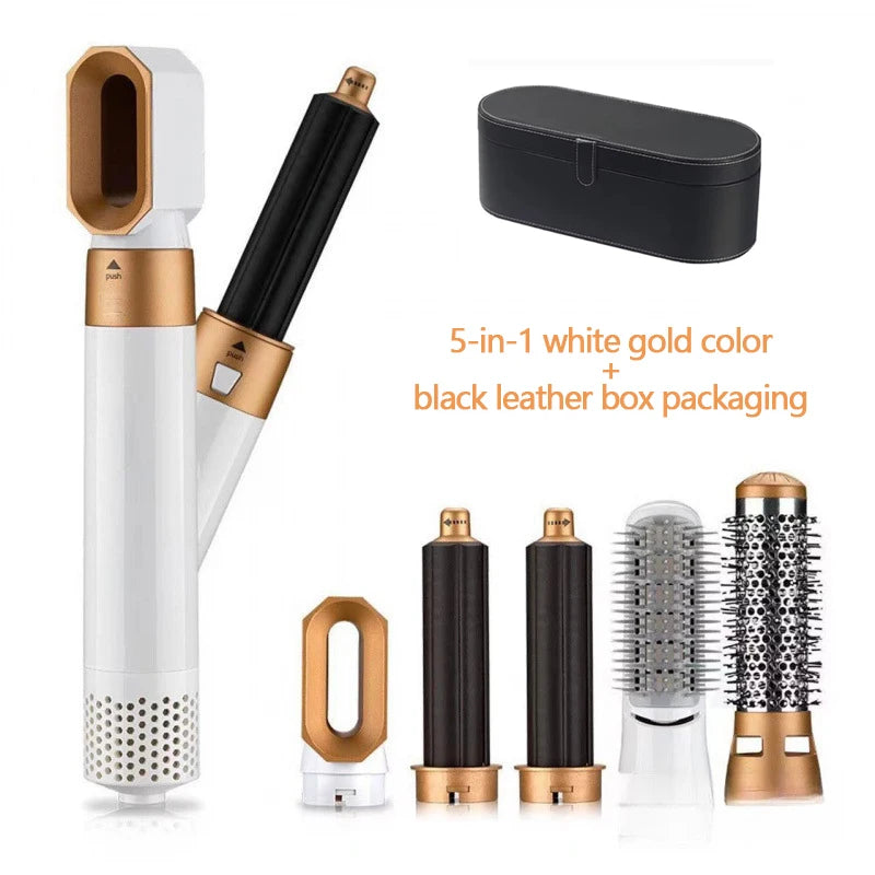 Professional 5-in-1 Hair Styling Tool: Dryer, Curler & Straightener - Dyson Airwrap Inspired