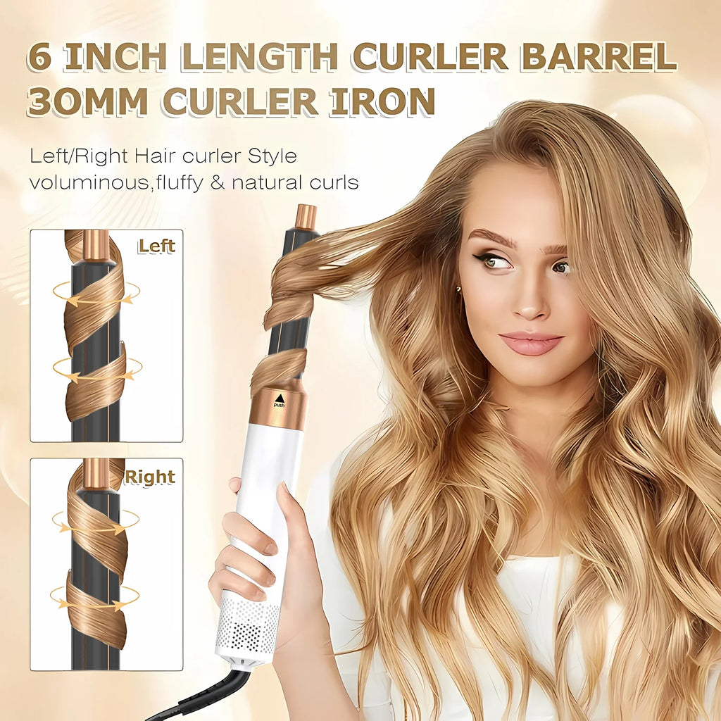 Professional 5-in-1 Hair Styling Tool: Dryer, Curler & Straightener - Dyson Airwrap Inspired