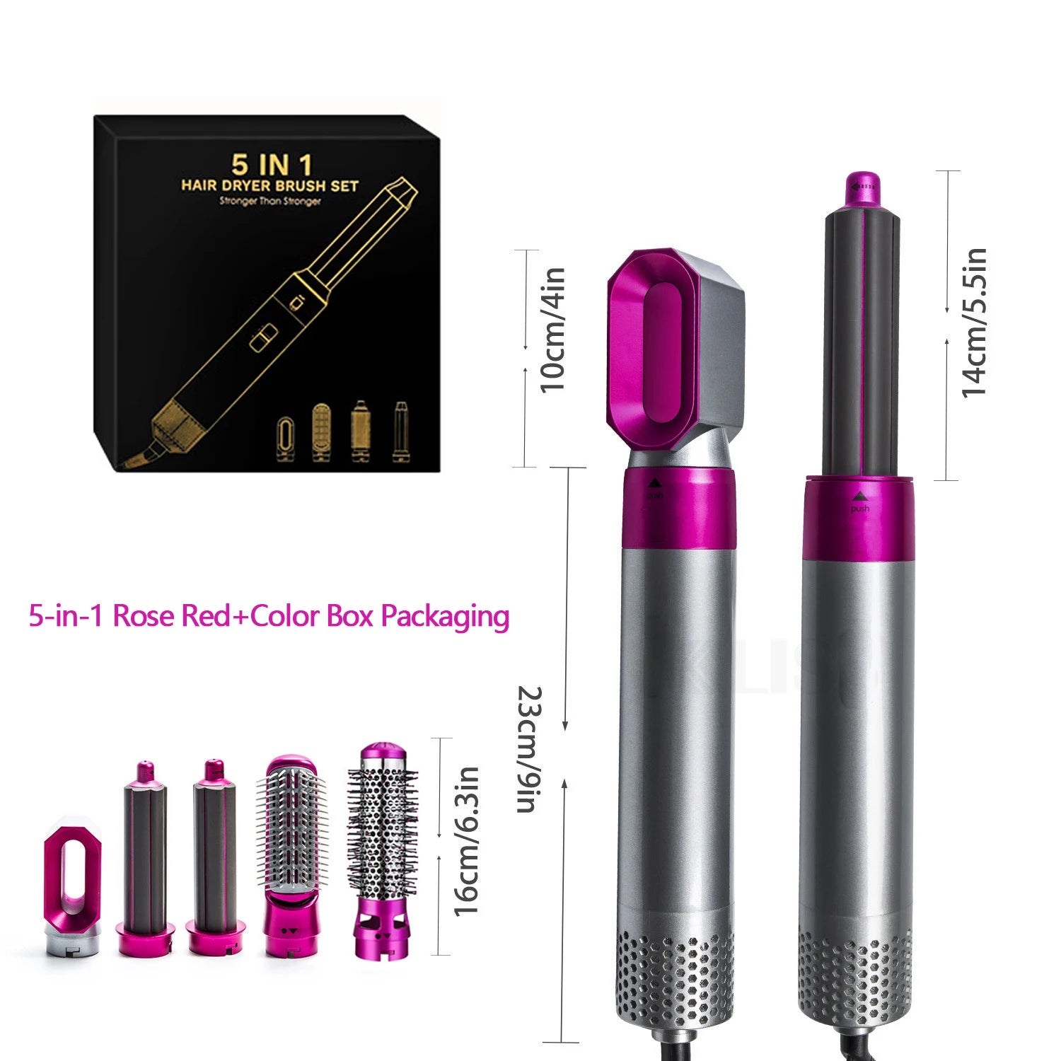 Professional 5-in-1 Hair Styling Tool: Dryer, Curler & Straightener - Dyson Airwrap Inspired