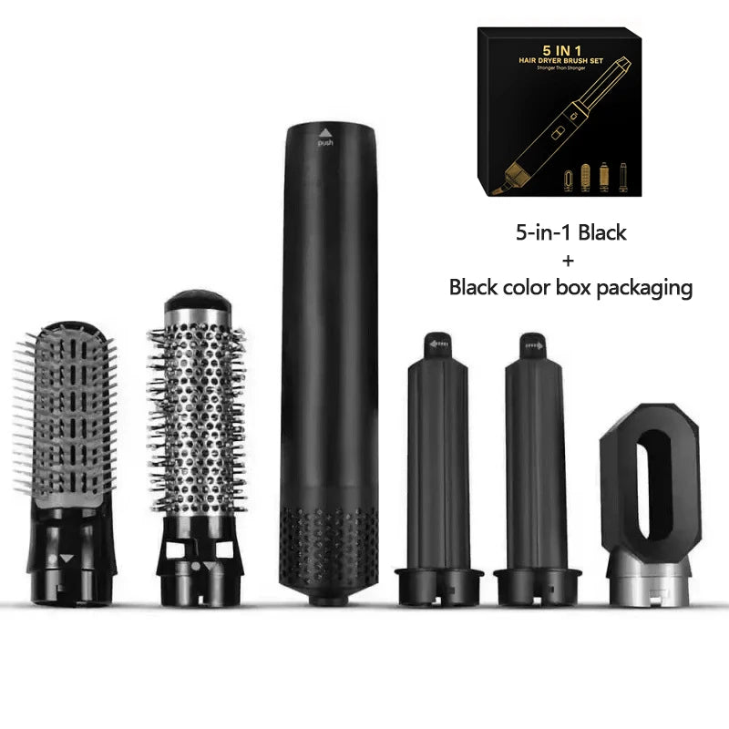 Professional 5-in-1 Hair Styling Tool: Dryer, Curler & Straightener - Dyson Airwrap Inspired