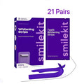 Transform Your Smile with SMILE.KIT Enamel-Safe Purple Teeth Whitening Strips - 7 or 21 Sessions of Gentle, Peroxide-Free Whitening